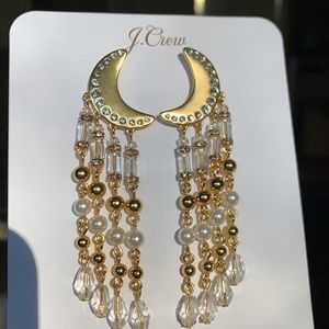 J.crew statement moon chandelier earings